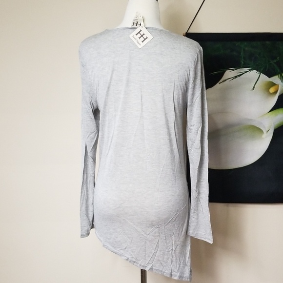 NWT Haute Hippie Asymmetrical Long Sleeve Top - Picture 4 of 6